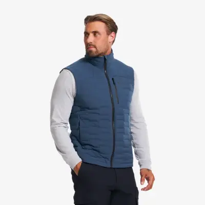 Flex Stretch Down Vest Herr Insignia Blue, Storlek:L