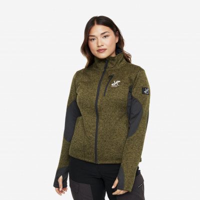 Fusion Fleece - Dam - Burnt Olive, Storlek:XS - Dam>Tröjor>Fleece