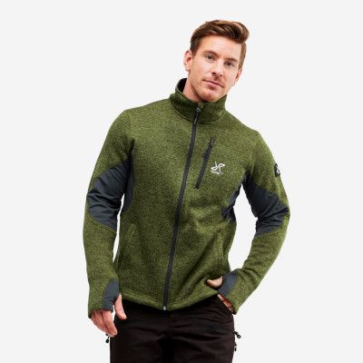 Fusion Fleece - Herr - Burnt Olive, Storlek:S - Herr>Tröjor>Fleece