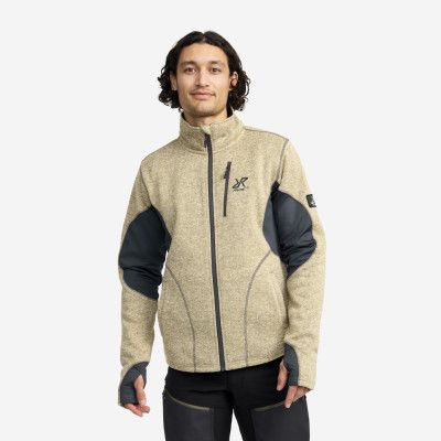 Fusion Fleece - Herr - Khaki, Storlek:3XL - Herr>Tröjor>Fleece&Mellanlager