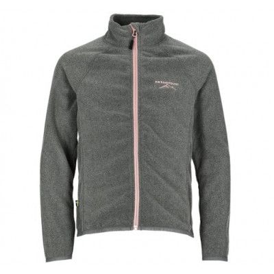 Geilo Fleece Jacket Jr, Charcoal Melange/Dusty Rose, 130,  Tröjor