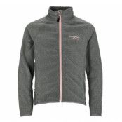 Geilo Fleece Jacket Jr, Charcoal Melange/Dusty Rose, 90, Tröjor