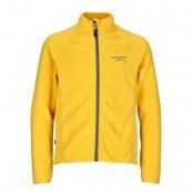 Geilo Fleece Jacket Jr, Mustard Yellow/Charcoal, 90, Tröjor