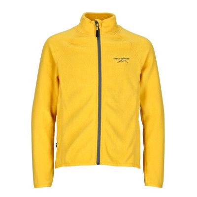 Geilo Fleece Jacket Jr, Mustard Yellow/Charcoal, 90,  Tröjor