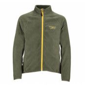 Geilo Fleece Jacket Jr, Olive/Mustard Yellow, 110,  Swedemount Jackor