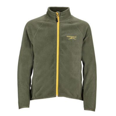 Geilo Fleece Jacket Jr, Olive/Mustard Yellow, 120,  Tröjor