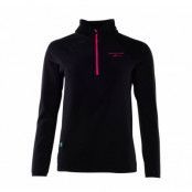 Geilo Half-Zip Fleece W, Black/Fresh Pink, 44, Fleecetröjor