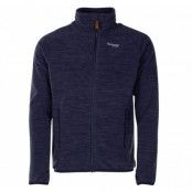 Hareid Fleece Jkt Nohood, Dk Navy Mel, L,  Bergans