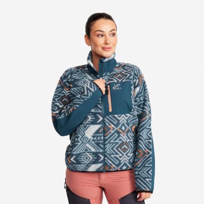 High Pile Fleece - Dam - Moonlit Ocean, Storlek:XL - Dam>Tröjor>Fleece