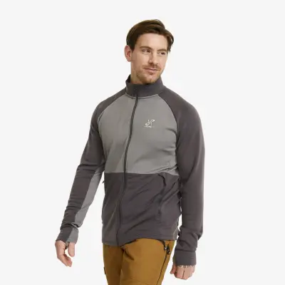 Hill Fleece Herr Asphalt/Steel Gray, Storlek:XL