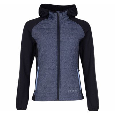 Hooded Hybrid Jacket W, Navy Melange/Dk Navy Melange, 36,  Jackor
