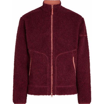 Icebreaker Men's Merino 800 Realfleece High Pile Longsleeve Zip Port Dk Hthr/cedar Wood