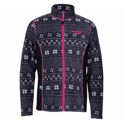 Idre Fleece Jr, Black/Grey, 160,  Tröjor