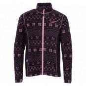 Idre Fleece Jr, Burgundy/Coral, 140, Tröjor
