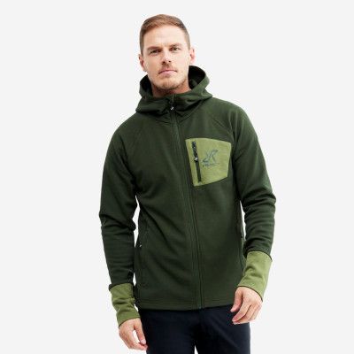 Illusion Hoodie - Herr - Forest Green, Storlek:XS - Herr>Tröjor>Hoodies