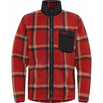 Jack Wolfskin Men's Felslicht Check Jacket Intense Rust