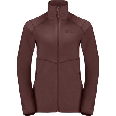 Jack Wolfskin Women's Fortberg Full Zip Dark Maroon