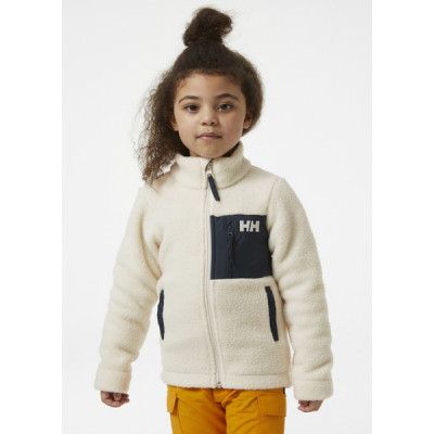 Jr Champ Pile Jacket, 034 Cream, 10,  Tröjor