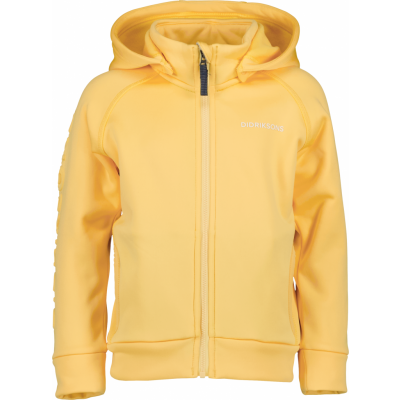 Didriksons Kids' Corin Full Zip 8 Creamy Yellow