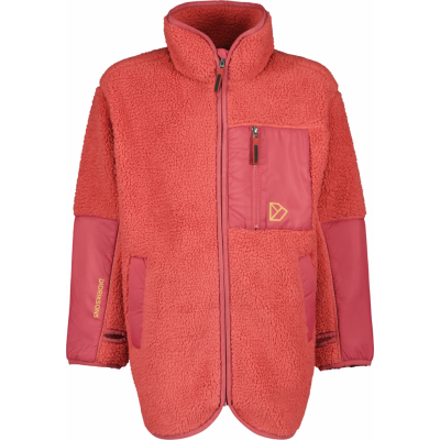 Didriksons Kids' Marmor Full Zip Long Mineral Red