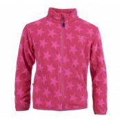 Kläppen Microfleece Jkt Inf, Dk Pink/Pink Star, 110,  Tröjor