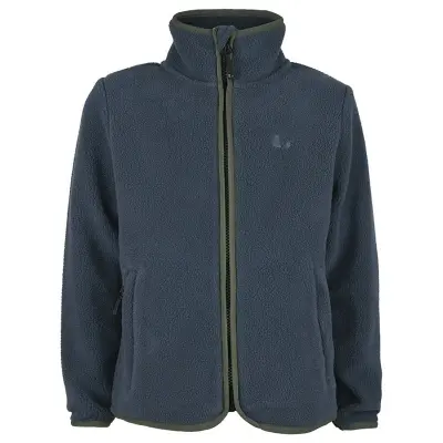 Lindberg Skogsvild Pile Jacket Navy/Green - 140