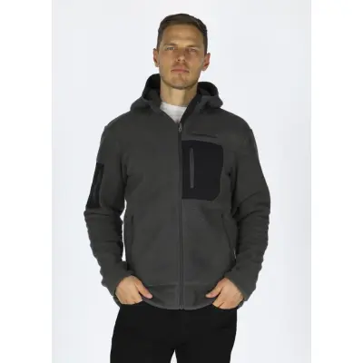 Lofoten Stretch Hooded Pile, Charcoal/Black, Xl,  Tröjor