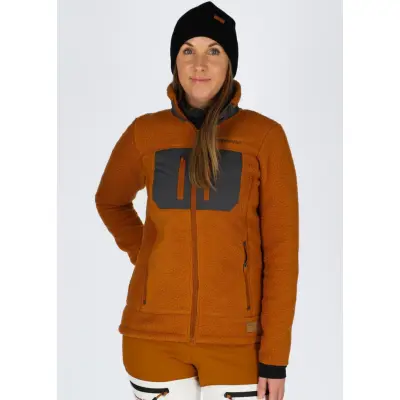 Lofoten Stretch Pile W, Almond/Charcoal, 38,  Fleecetröjor