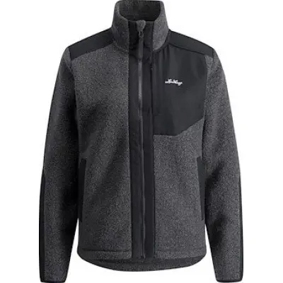 Lundhags Men's Saruk Wool Pile Mid Full Zip Charcoal