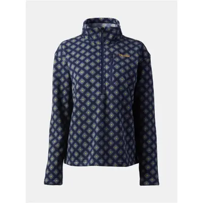 Marmot Wm'S Heavyweight Drop Line Printed 1/2 Z Navy Navy S