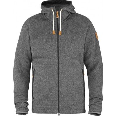Fjällräven Men's Övik Fleece Hoodie Dark Grey