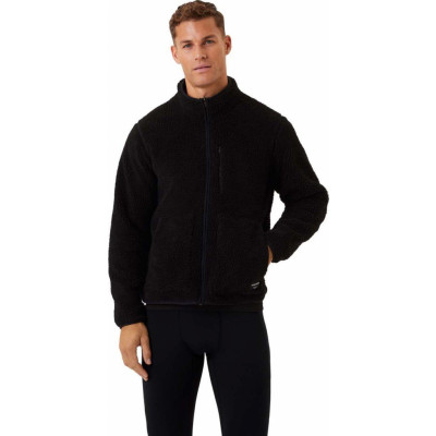 Björn Borg Men's Centre Pile Fleece Jacket Black Beauty
