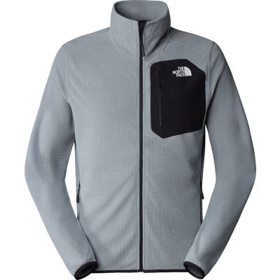 The North Face Men's Experit Grid Fleece Jacket Monument Grey/TNF Black