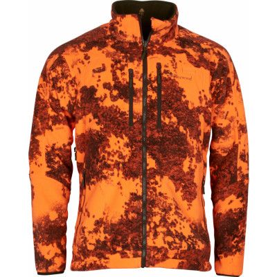 Pinewood Men's Furudal Reversible Camou Fleece Jacket Hunting Brown/Strata Blaze