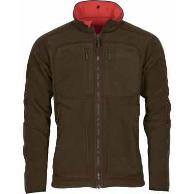 Pinewood Men's Furudal Reversible Fleece Jacket Hunting Brown/Red