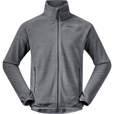 Bergans Men's Hareid Fleece Jacket Nohood Aluminium