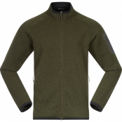 Men's Kamphaug Knitted Jacket Dark Olive Green