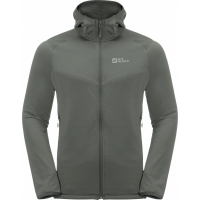 Jack Wolfskin Men's Kolbenberg Hooded Full Zip Gecko Green