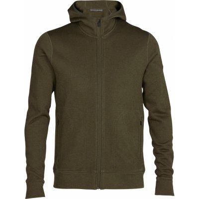 Icebreaker Men's RealFleece® Merino Elemental Long Sleeve Zip Hood Jacket Loden