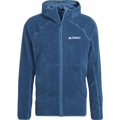 Adidas Men's Terrex Techrock Reversible High-Pile-Fleece Hooded Jacket Wonste