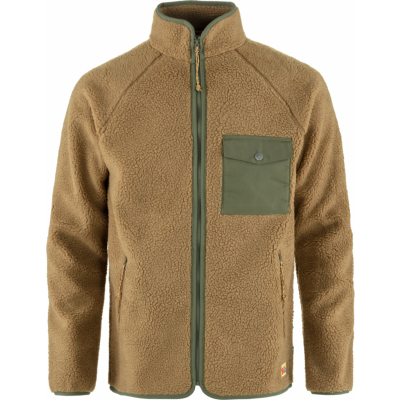 Fjällräven Men's Vardag Pile Fleece Buckwheat Brown-Laurel Green