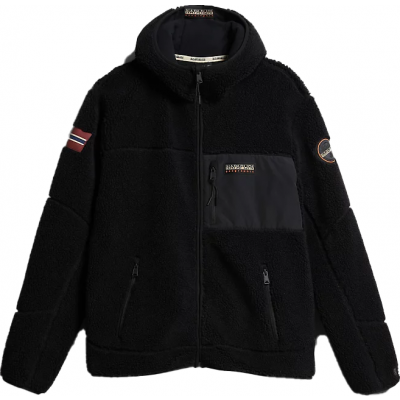 Napapijri Men's Yupik Full-Zip Fleece Hoodie Black