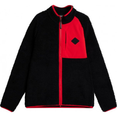 J.Lindeberg Men's Zeke Pile Mid Layer Black