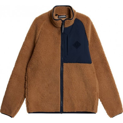 J.Lindeberg Men's Zeke Pile Mid Layer Chipmunk