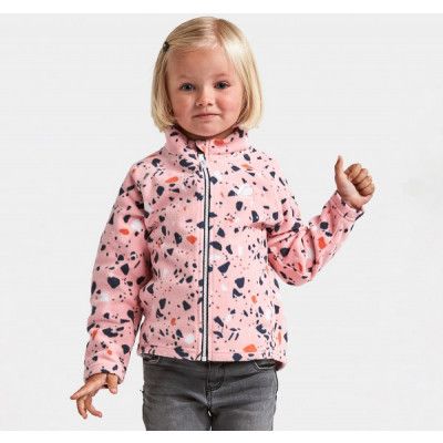 Monte Kids Pr. Jkt 4, Light Pink Terazzo, 80,  Didriksons