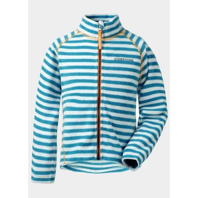 Monte Printed Kid's Jacket, Glacier Blue Simple Stripe, 100,  Didriksons