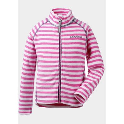 Monte Printed Kid's Jacket, Lollipop Pink Simple Stripe, 130,  Didriksons