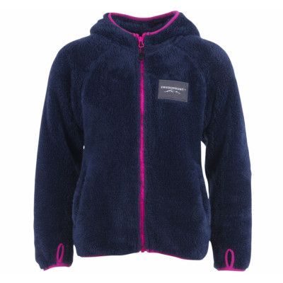 Nepal Fleece Jr, Navy/Fresh Pink, 120,  Tröjor