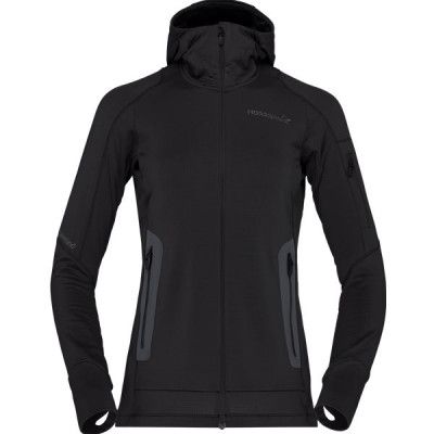 Norröna Falketind Power Grid Hood W's Caviar