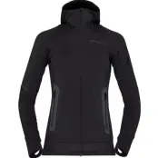 Norrøna Falketind Power Grid Hood W's Caviar - XS